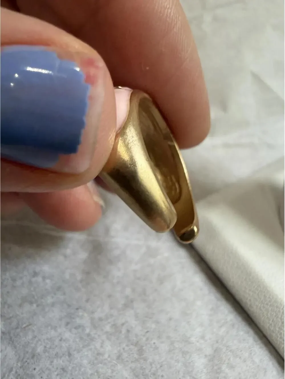 Pink Floral Enamel Dome Ring with White and Gold Accents